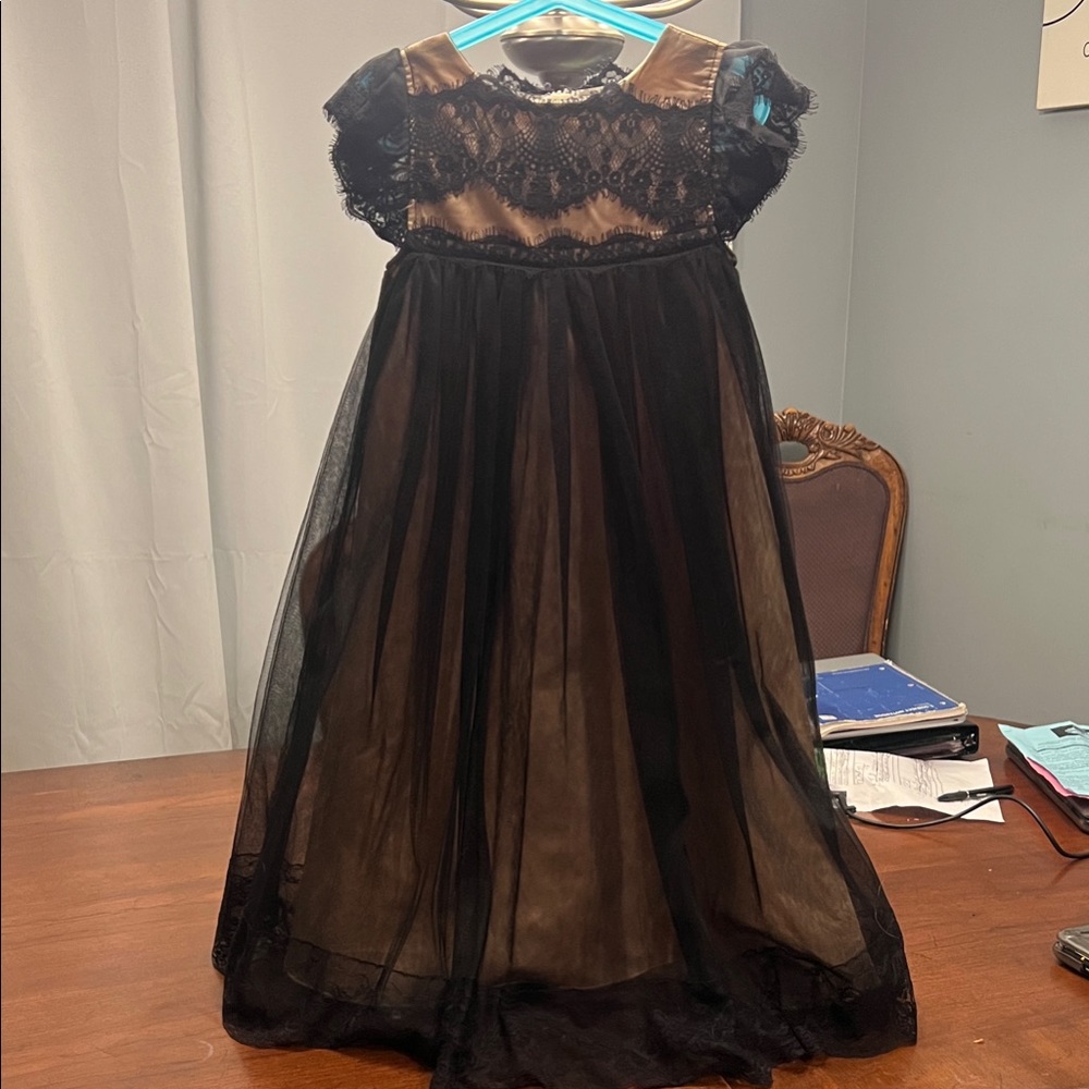 Elegant Black Kids Formal Dress